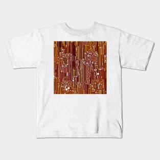 Cityscape in Earthtones Kids T-Shirt